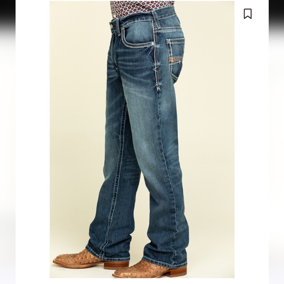 Ariat Men's M4 Coltrane Durango Low Rise Fashion Bootcut Jeans Size 36x34 - Picture 3 of 13